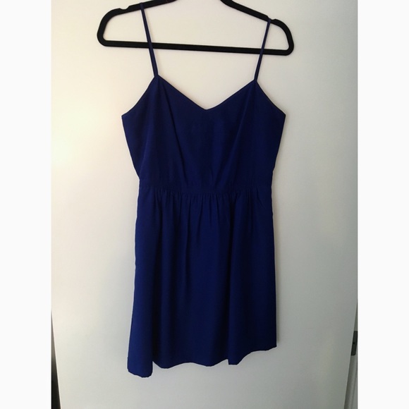J Crew Factory Cobalt blue mini dress - Picture 5 of 7